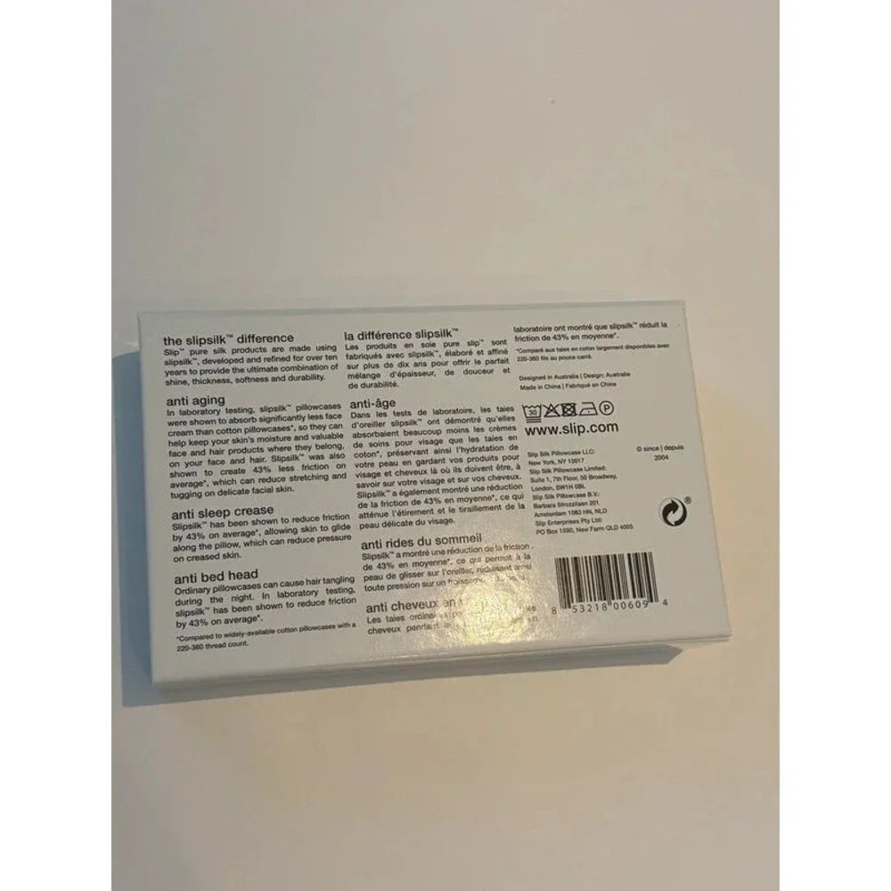 New Slip Pure Silk Pillowcase - White